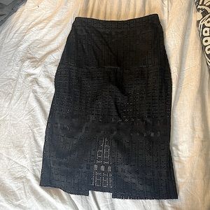 Express Black Lace Pencil Skirt w/ built in Panty